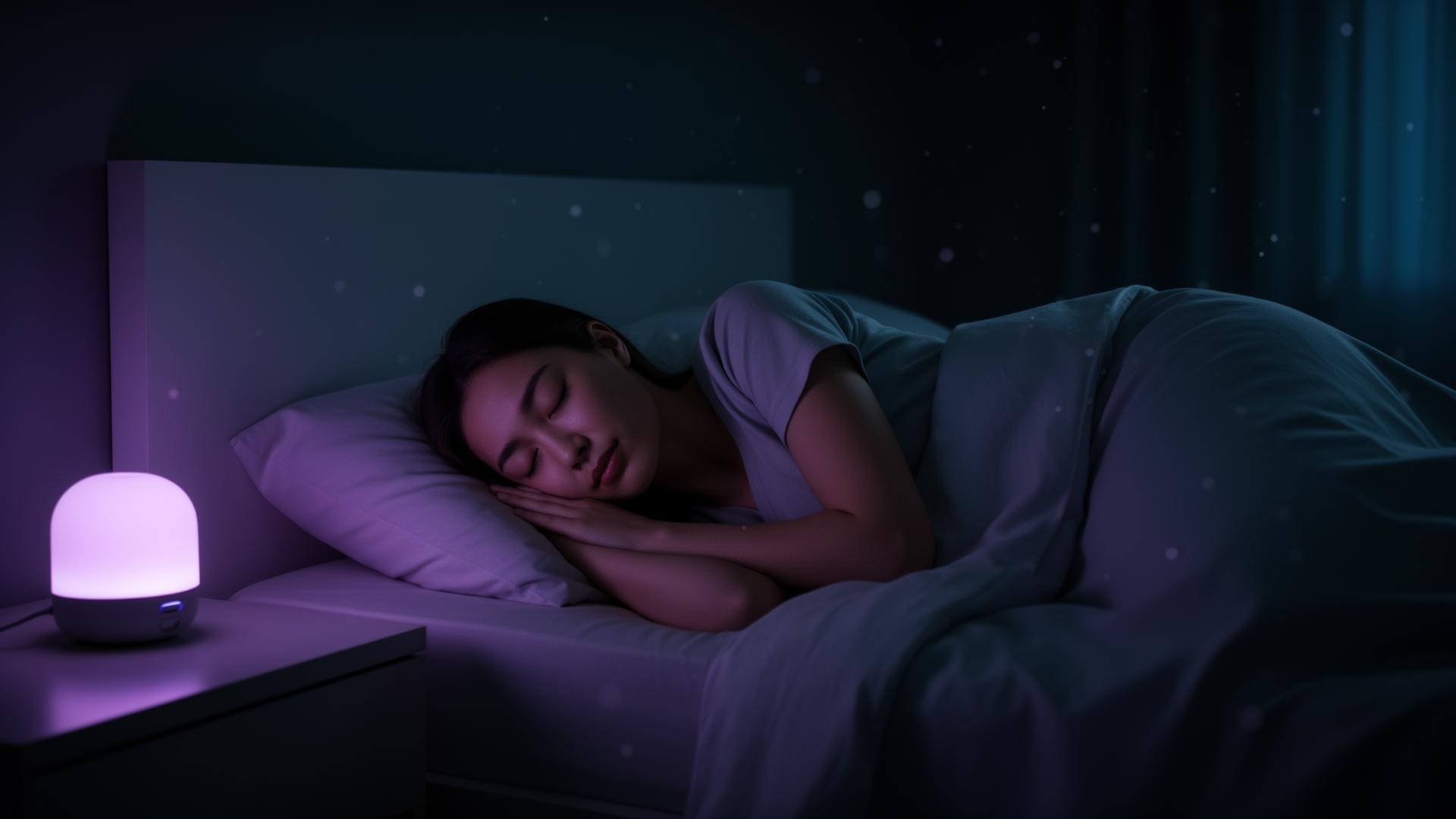 Person sleeping peacefully
